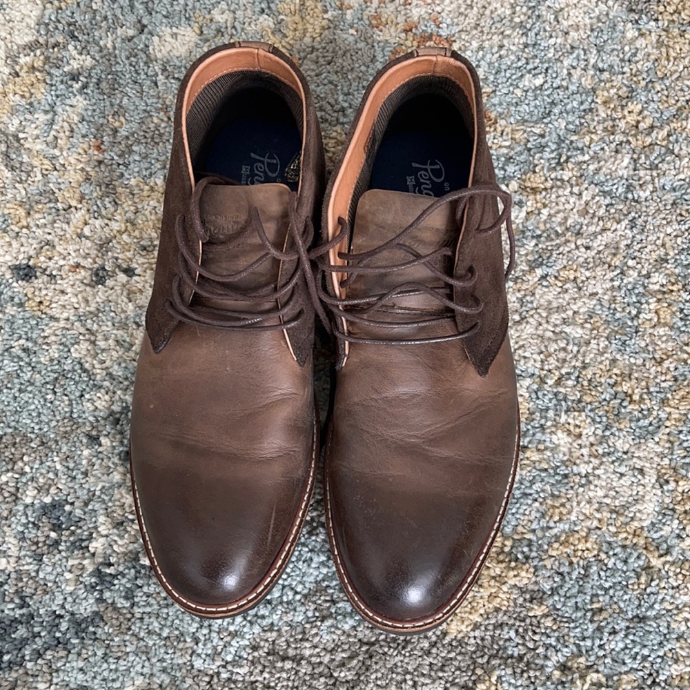 Leather boots